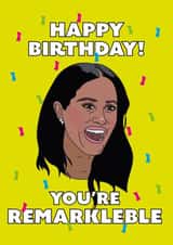 Meghan Markle Happy Birthday Card created by CatherineCritchley.