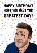 Gary Barlow Greatest Day Birthday Card created by Cards from Designers