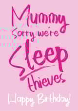 mummy birthday Card 31748 created by Tiger Feet Creations