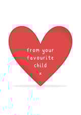 remind your parents who their favourite child really is with this card created by Bryony at SQUISHO