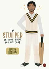 dad cricket Birthday Card 15730 created by InclusiviTwee