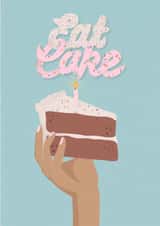 eat cake advice Birthday Card 21994 created by Chanelle marie