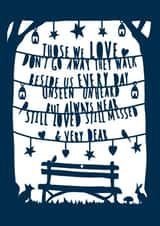 Heartfelt sympathy loss card created by Cloud Cuckoo Design