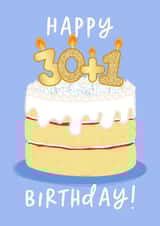 30+1 Birthday Cake created by The Cake Thief