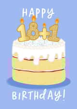 18+1 birthday cake card created by The Cake Thief
