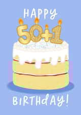 50+1 Birthday Cake Card created by The Cake Thief