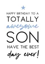 Son totally Birthday Card 5898 created by Word Up Creative