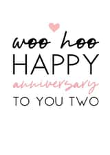 heart woo Anniversary Card 5899 created by Word Up Creative