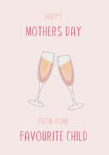 champagne clink Mothers Day Card 20929 created by Harriet Jones