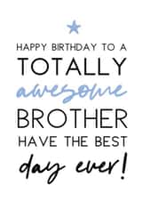 Brother totally Birthday Card 5900 created by Word Up Creative