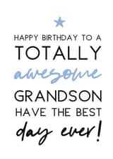 Happy Birthday Grandson created by Word Up Creative
