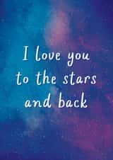 I love you to the stars and back - Heartfelt Anniversary Card created by This is Awesome