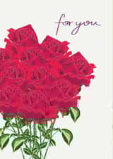 For You Bouquet of Red Roses card created by Holchester Designs