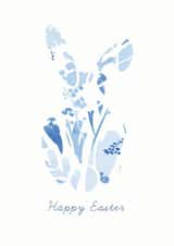 Floral Bunny Easter Card created by Freya Muir-Johns