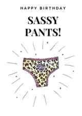 happy birthday sassy pants! created by doodlepuds