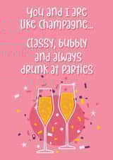 You and I are like champagne... created by Chubby Sparrow