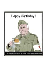 dads army comedy Birthday Card 21746 created by KTuohyArt