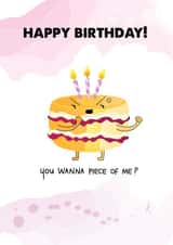 You wanna piece of delicious birthday cake? created by Honey Mushroom Club