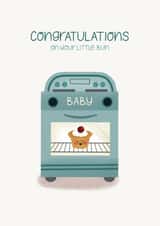Congratulations cute bun in oven  created by Paper Valley Design Studio