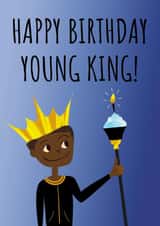 Cute Birthday Card - Crown - Young King! created by Mayah Wetherell