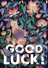 Cat and magnolia good luck created by Roberto Nieto