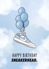 Blue Jordan 1 Sneakerhead Birthday Card created by Lauren Fernandes Designs