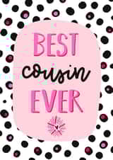 Fun Birthday Card - For Cousin - Best Cousin Ever created by Little Cat Creates