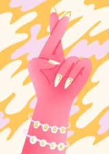 good luck Greeting Card created by Poppy Bignell