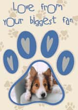 Personalised Birthday Photo Card created by Lisa Wardle - From the dog New dog Birthday Personalised Photo Card 19696