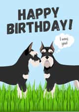 Schnauzer happy birthday! created by House of Aurora