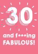 30 And Fabulous created by @Laura Lonsdale Designs
