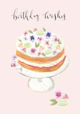 Birthday Flower Cake Card created by Sage and Hart