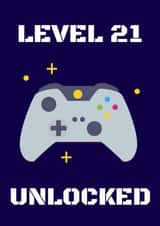 21st Birthday Card for A 21 Year Old Gamer created by Evezee