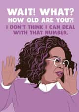 Oprah Interview Meme Birthday Card created by Kasia Cards