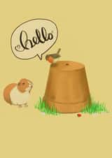 Guinea Pig Greeting created by The Good Guinea