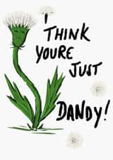 Dandy appreciation/ thank you card created by Al_lustrations