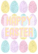 Happy Easter mini egg card created by Keira burrell