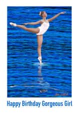 Ocean sparkle ballerina created by Julia Griffith