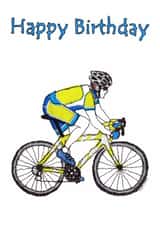 Cycling Birthday Card created by @JaneBuurmanHandmade