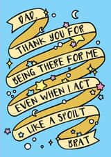 Thank You Dad Funny Blue Fathers Day created by CoconuTacha