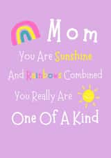 Happy birthday mum you are sunshine and rainbows combined created by Purplepanda