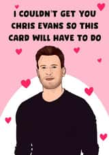 Funny Birthday/Valentine's Day Card - Chris Evans - Hearts created by Pink + Pip