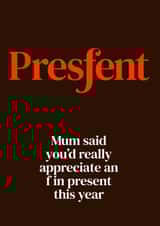 f in Present created by The Great f in Card Company