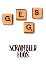 Scrambled eggs Card created by Prints With Personality