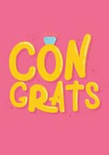 Congrats - Fun Engagement Card created by Lucy Booth