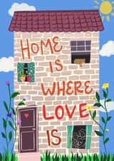 Home is where love is New home card created by ADRIANA OSPINA