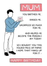 Happy birthday Mum card created by I Made A Funny!