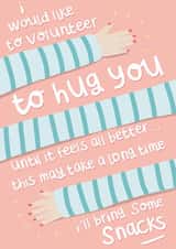 Hugs and Snacks thinking of you card created by Belly Flops 