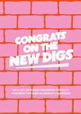 New digs congratulations card created by Amy Watkinson