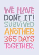 Sarcastic Anniversary Card created by Poppy Lane